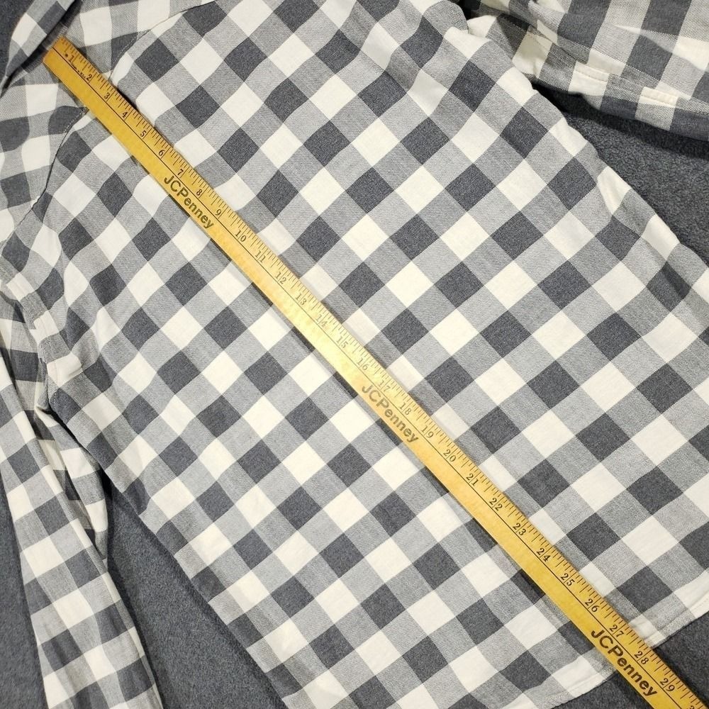 Lucky Brand Pearl Snap Shirt Mens Small Gray Plaid Western Twill Long Sleeve - Picture 6 of 8